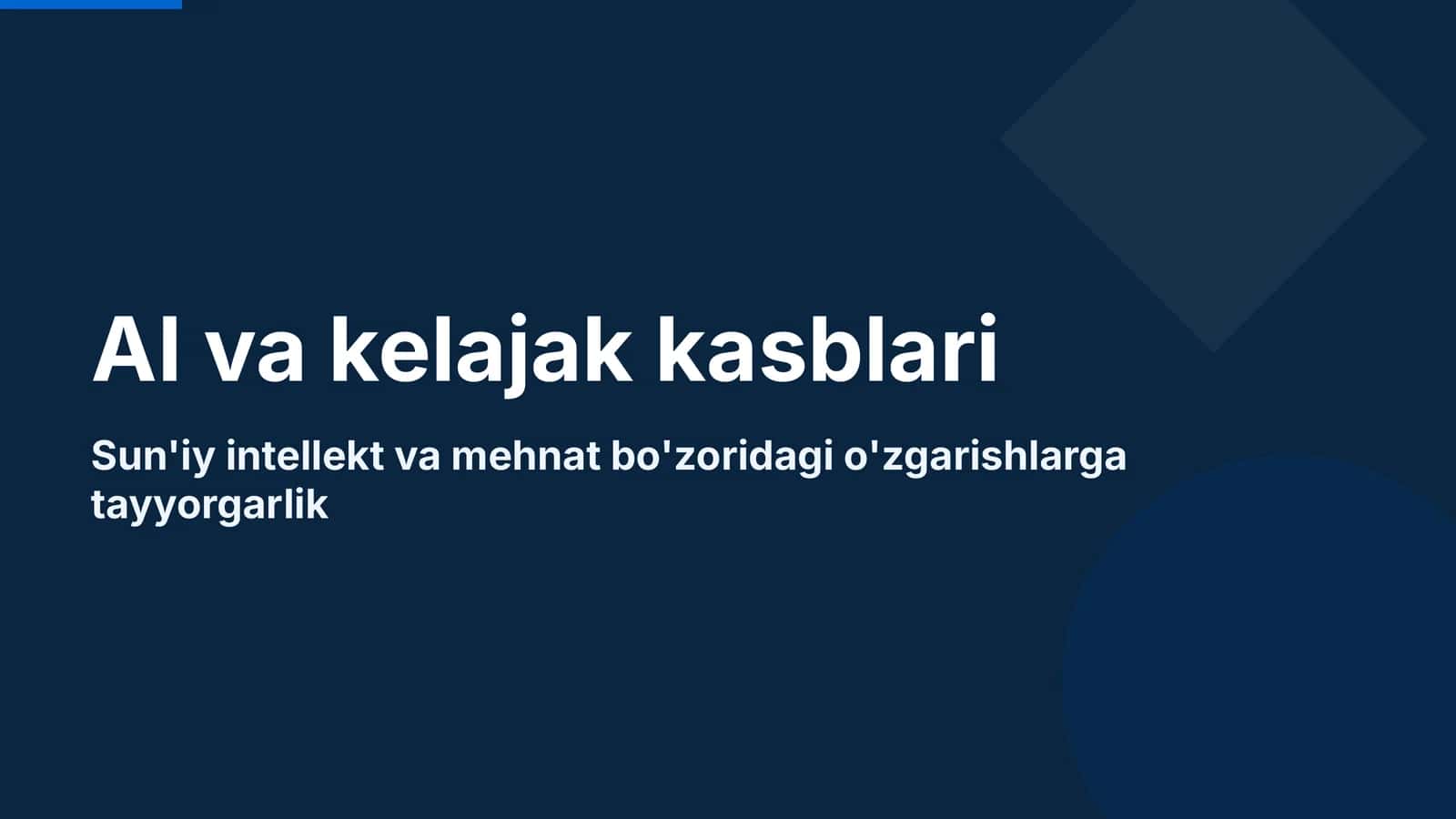 AI va kelajak kasblari 1