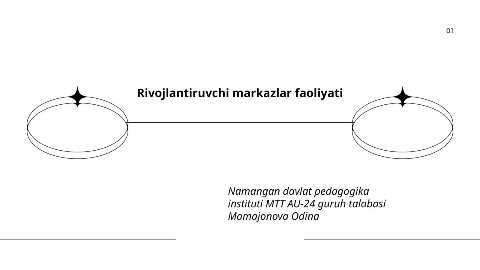 Rivojlantiruvchi markazlar faoliyati 1