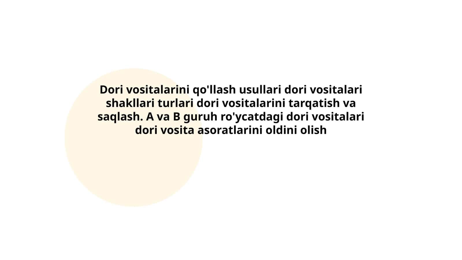 Dori vositalari tarqatish va saqlash 1
