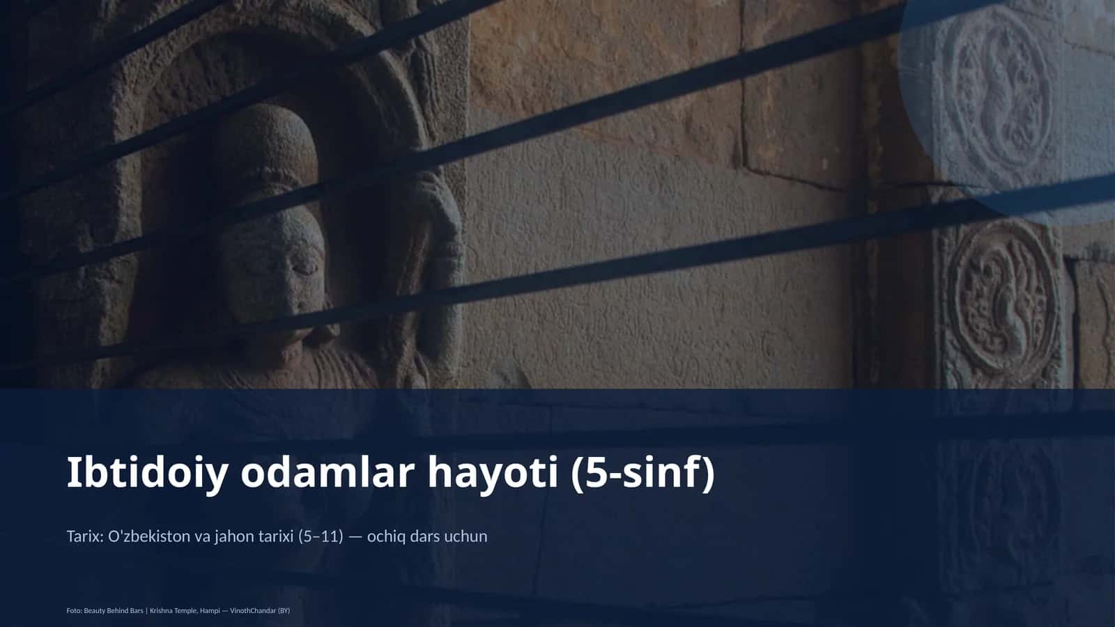 Ibtidoiy odamlar hayoti (5-sinf) 1
