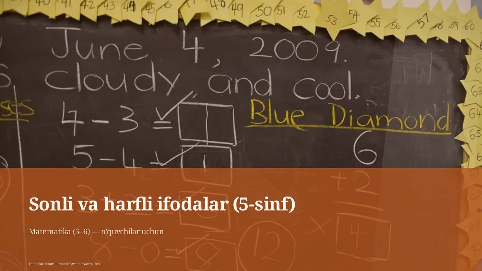 Sonli va harfli ifodalar (5-sinf) 1