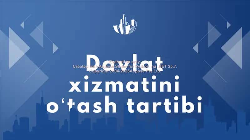 Davlat xizmatini o‘tash tartibi 1