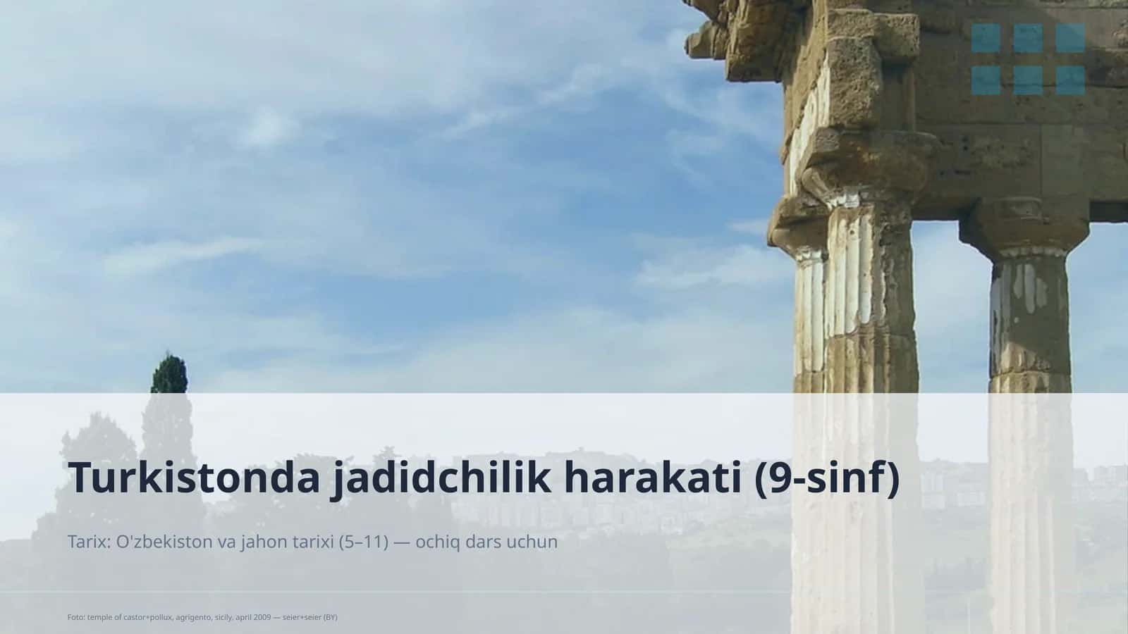 Turkistonda jadidchilik harakati (9-sinf) 1