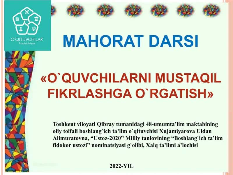Mahorat darsi 1