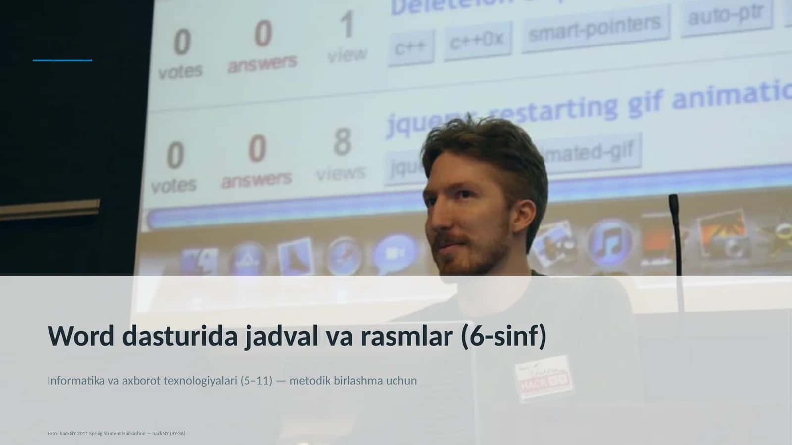 Word dasturida jadval va rasmlar (6-sinf) 1
