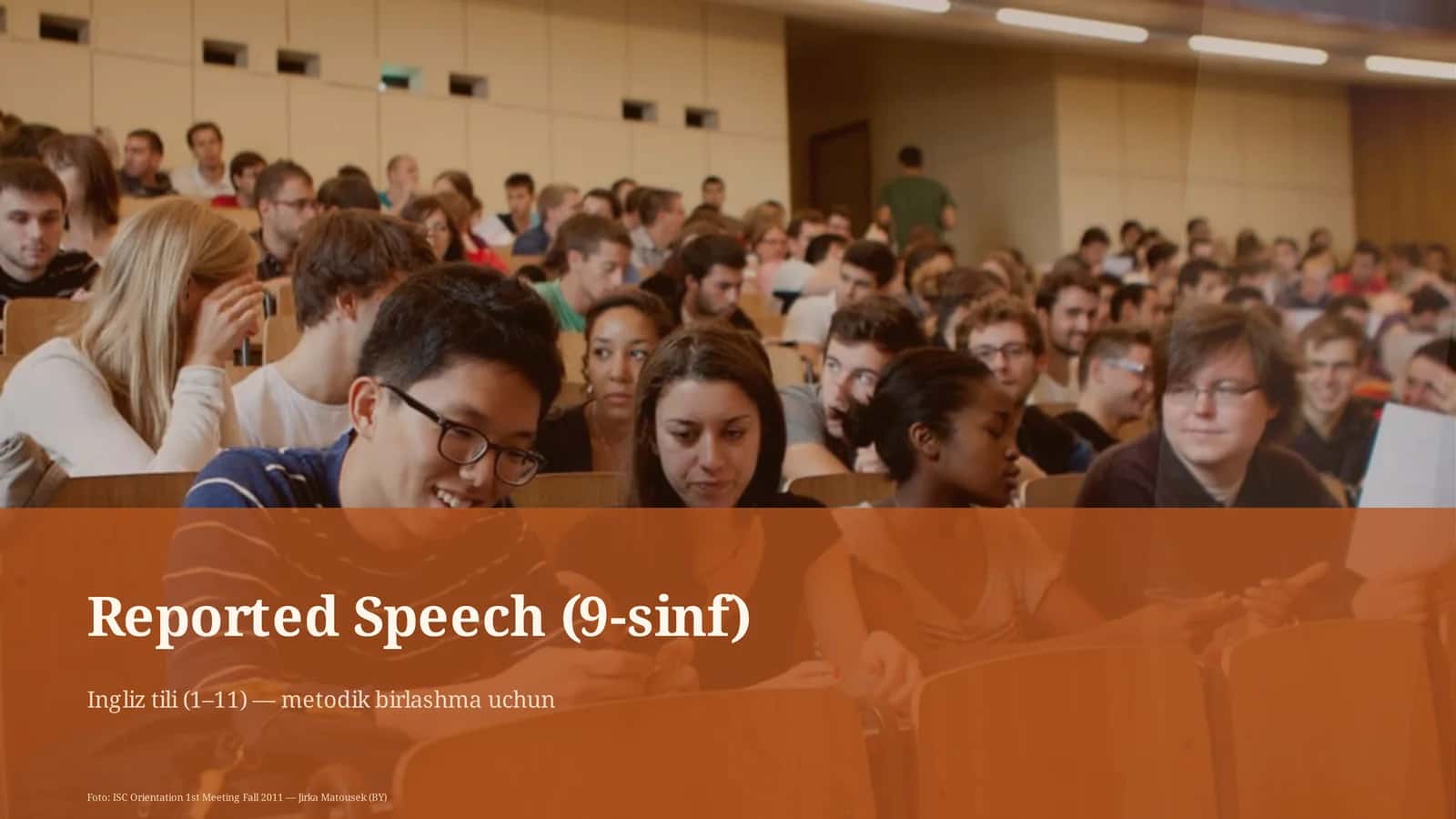 Reported Speech (9-sinf) 1