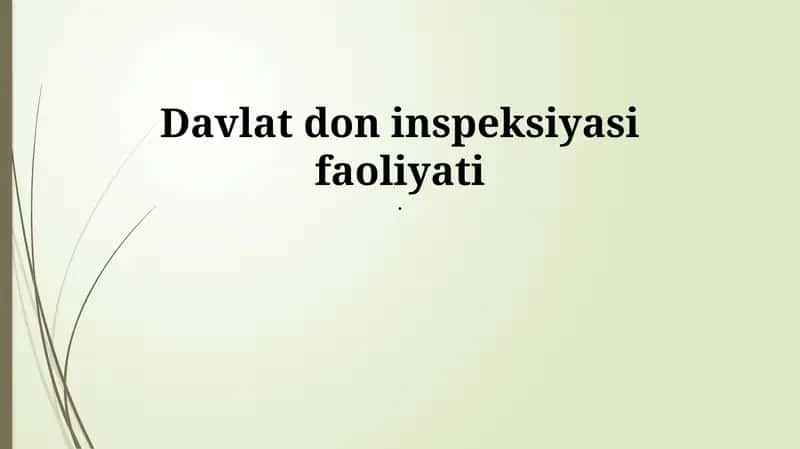 Davlat don tekshiruvi 1