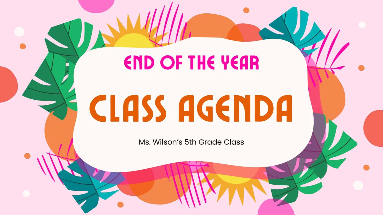 Class Agenda 1