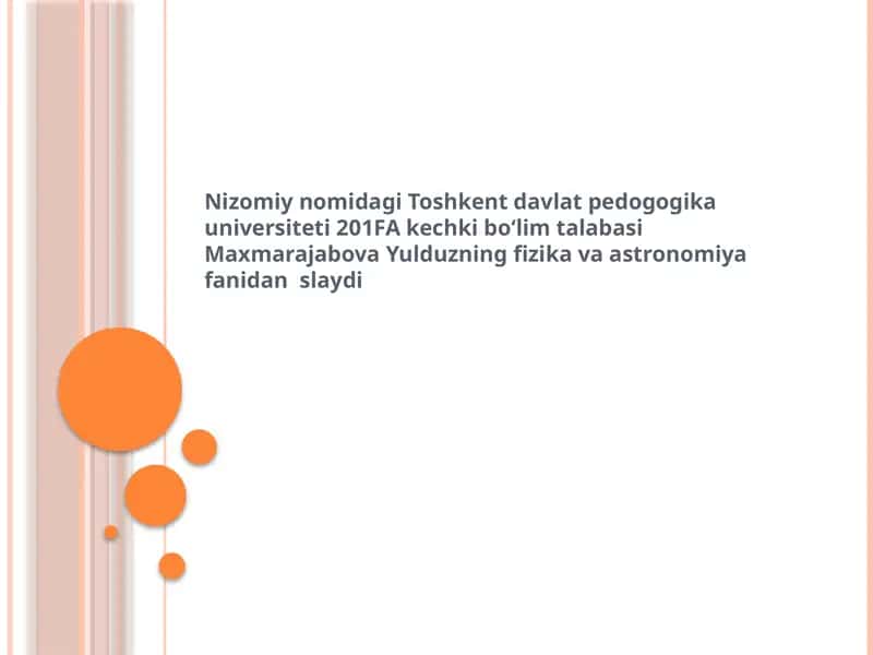 Yer tipidagi sayyoralar 1