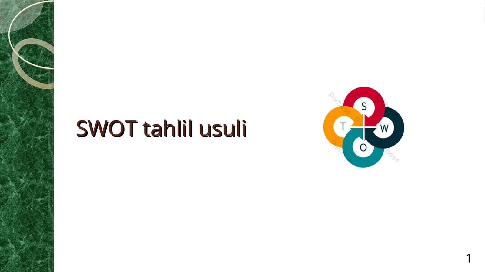 SWOT tahlil usuli 1