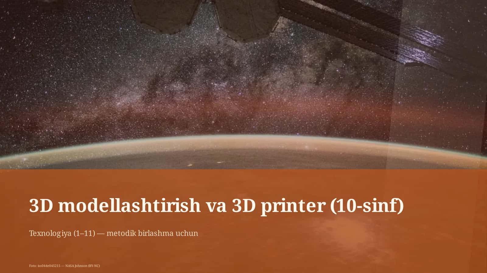 3D modellashtirish va 3D printer (10-sinf) 1