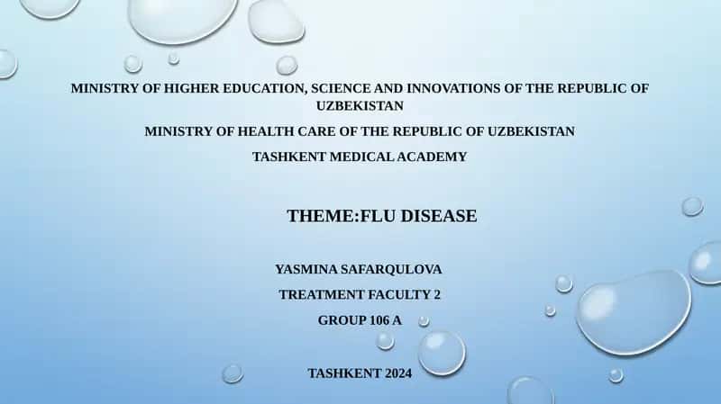 Influenza (Flu) Treatment 1