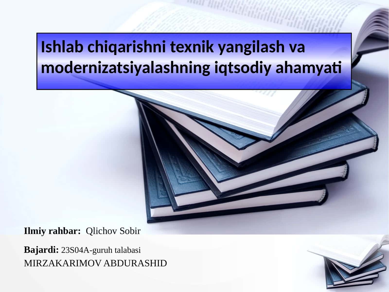 Ishlabchiqarishning iqtisodiyahamyati 1
