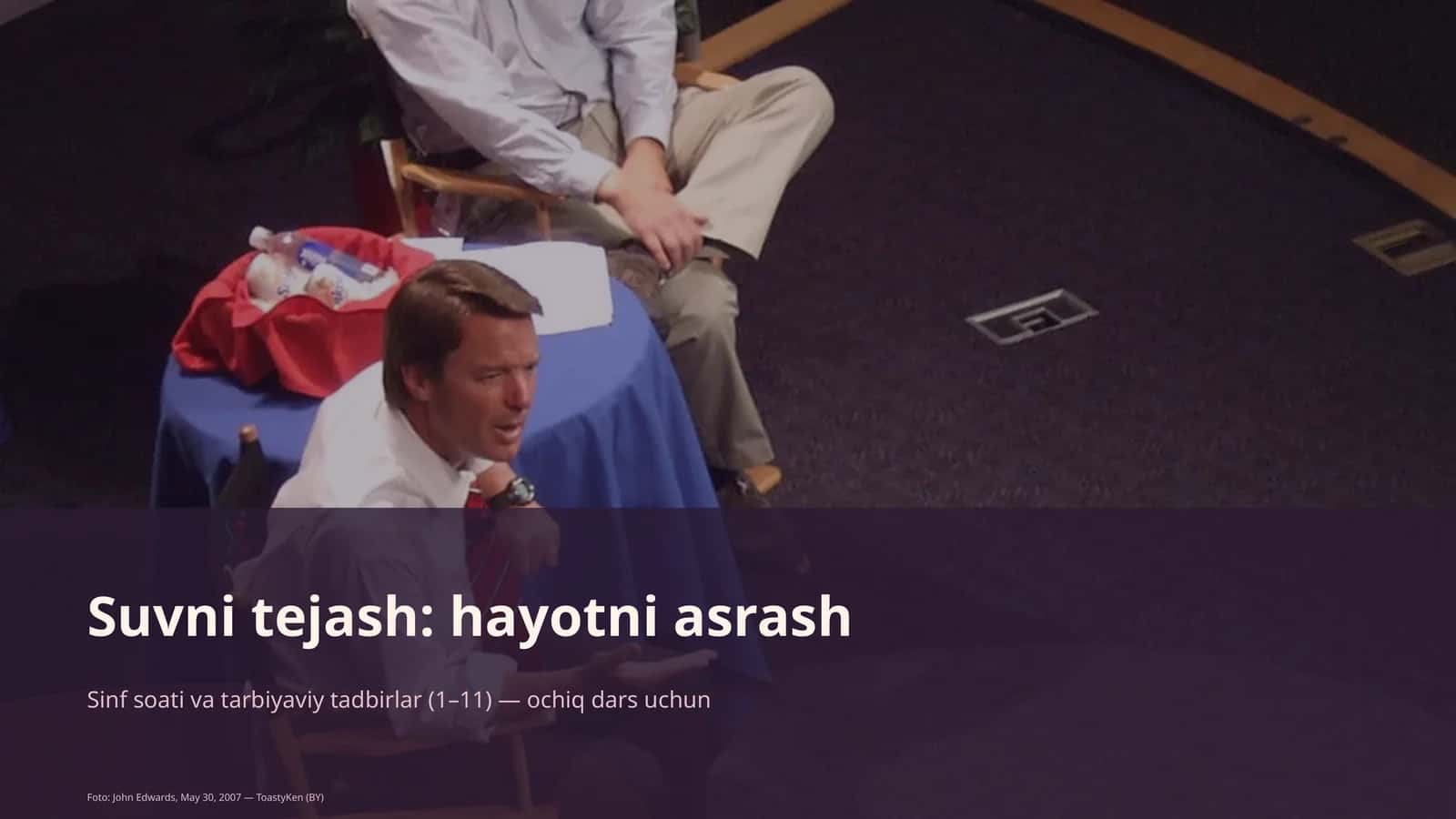 Suvni tejash: hayotni asrash 1