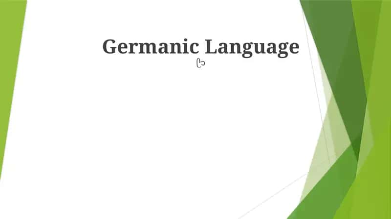Germanic Language 1