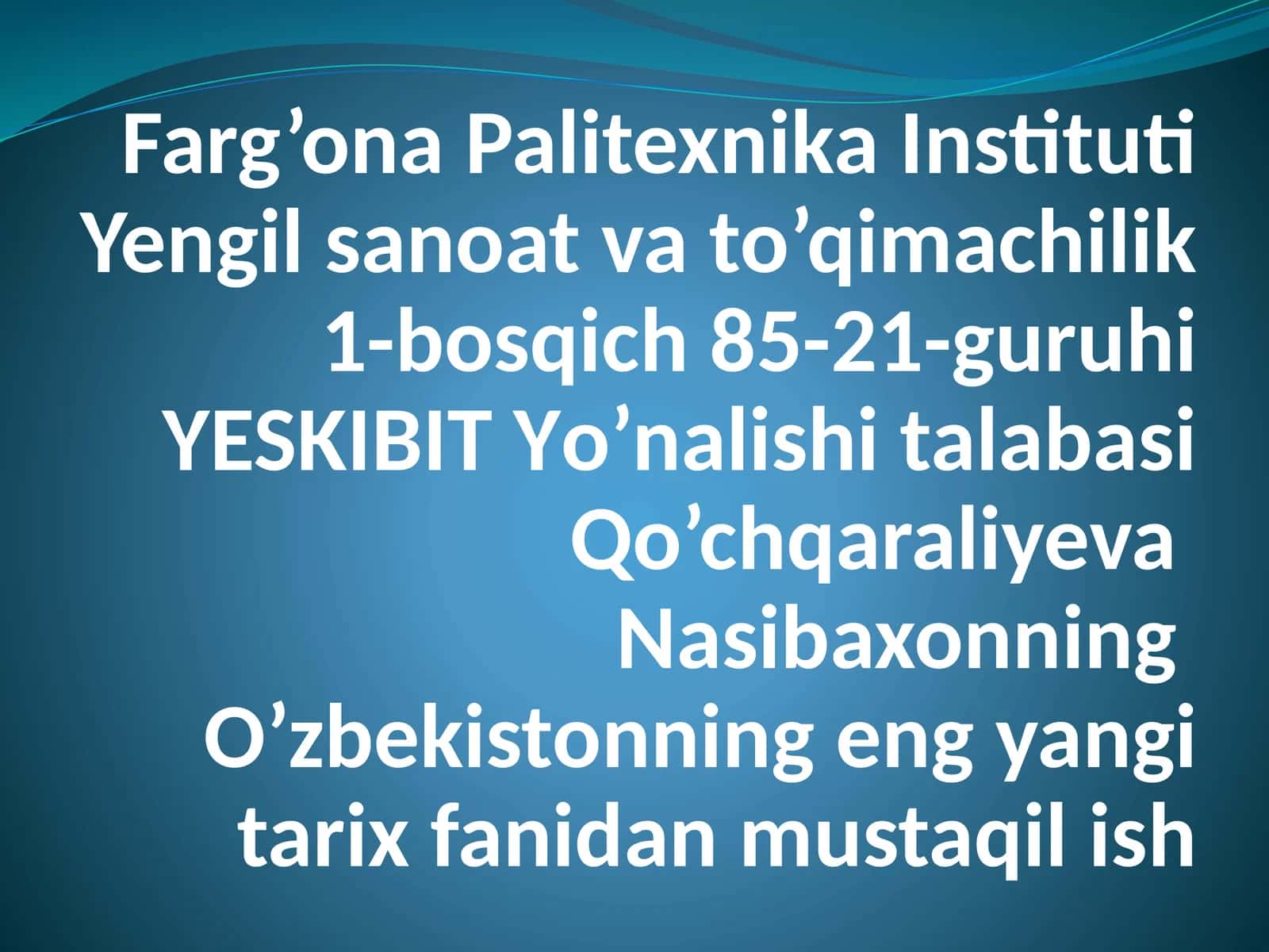 Prizidentlik boshqaruvi 1