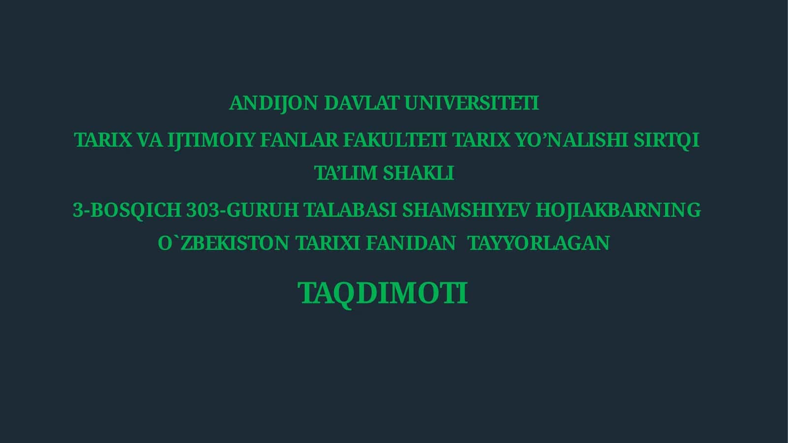 Arab davlatlari Usmoniylar imperiyasi hukmronligi ostida XVI asr – XX asr boshlari 1