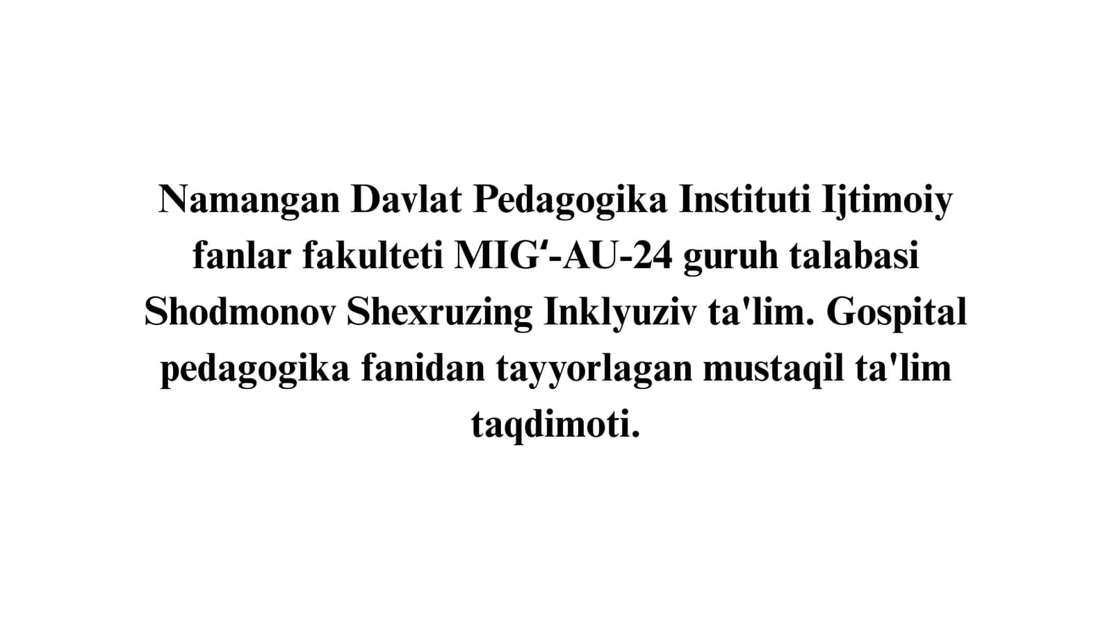 Inklyuziv ta'lim 1