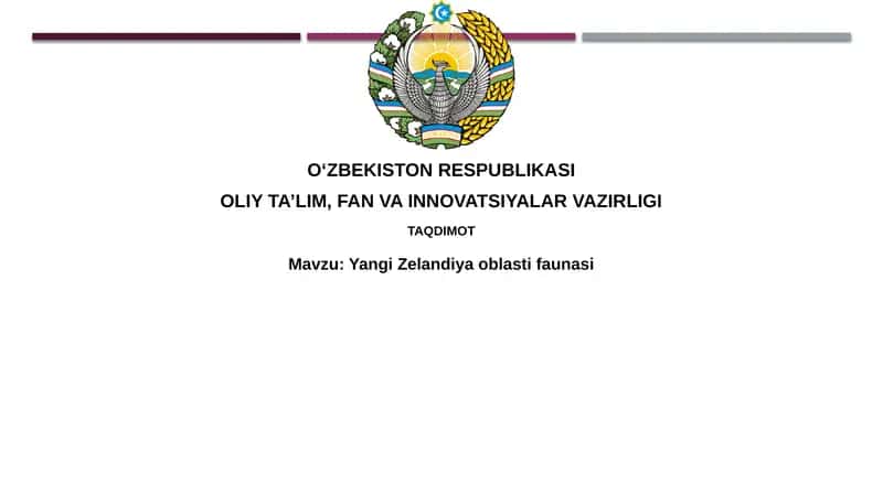 Yangi Zelandiya faunasi 1