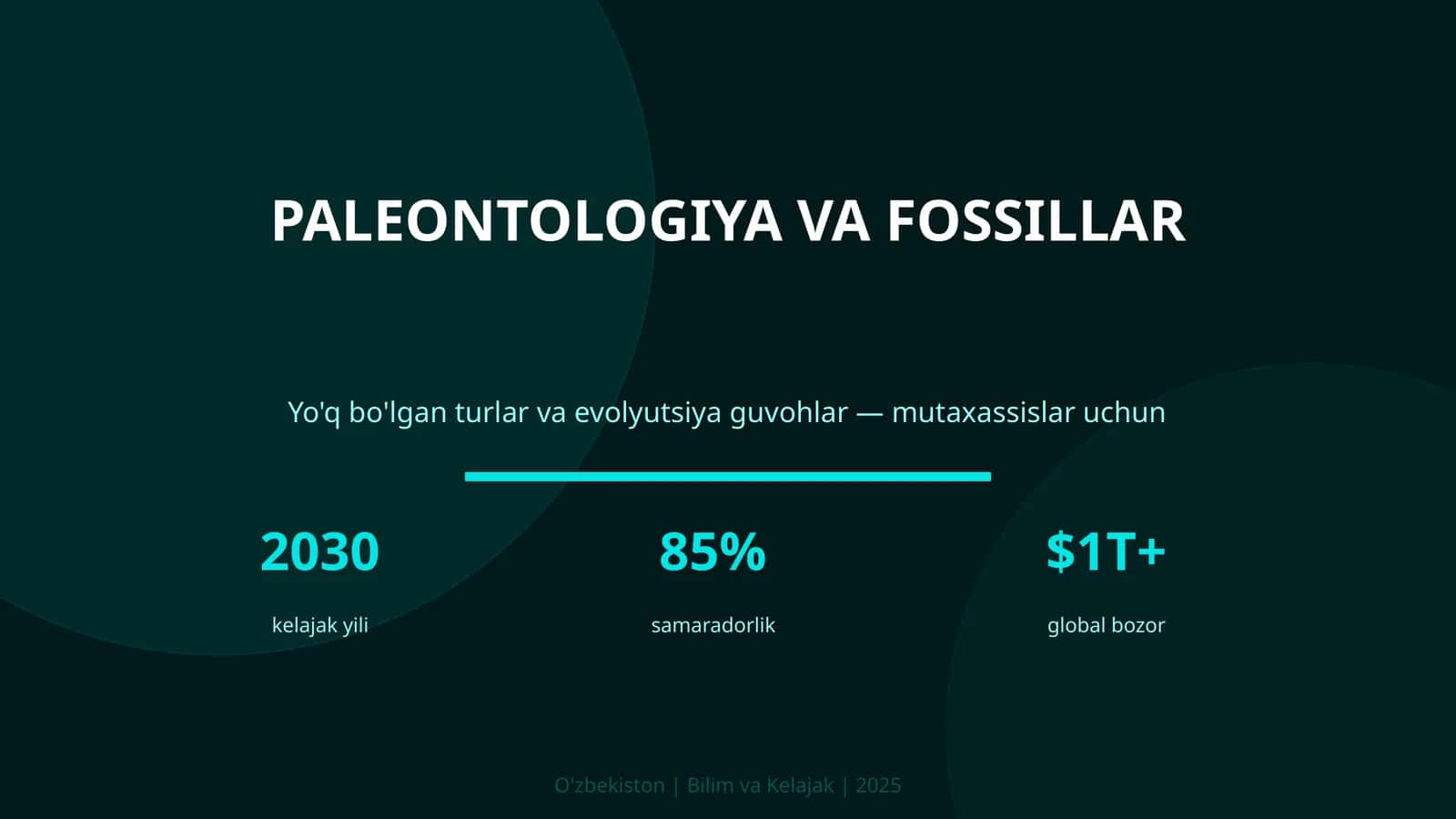 Paleontologiya va fossillar 1