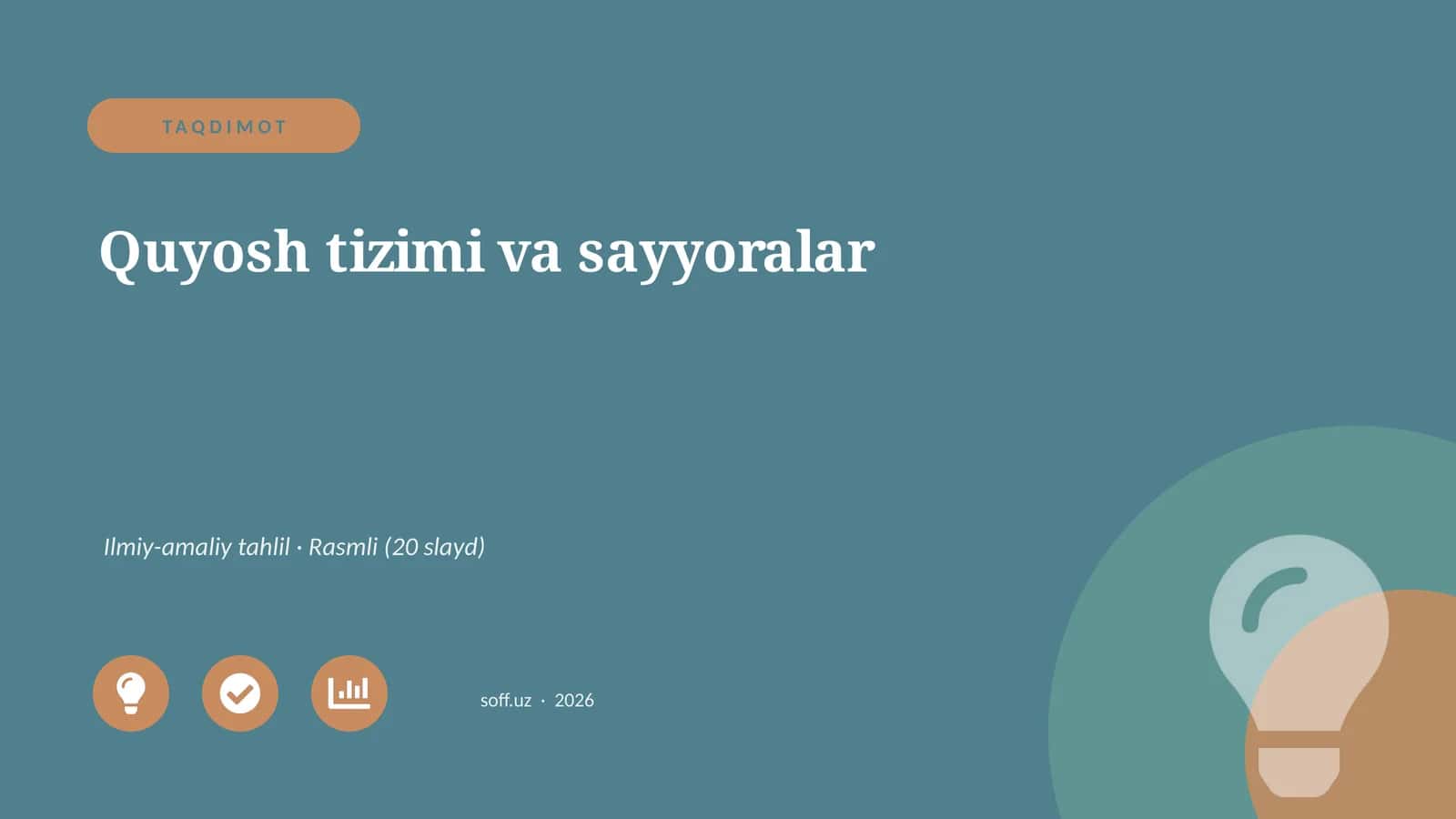 Quyosh tizimi va sayyoralar 1
