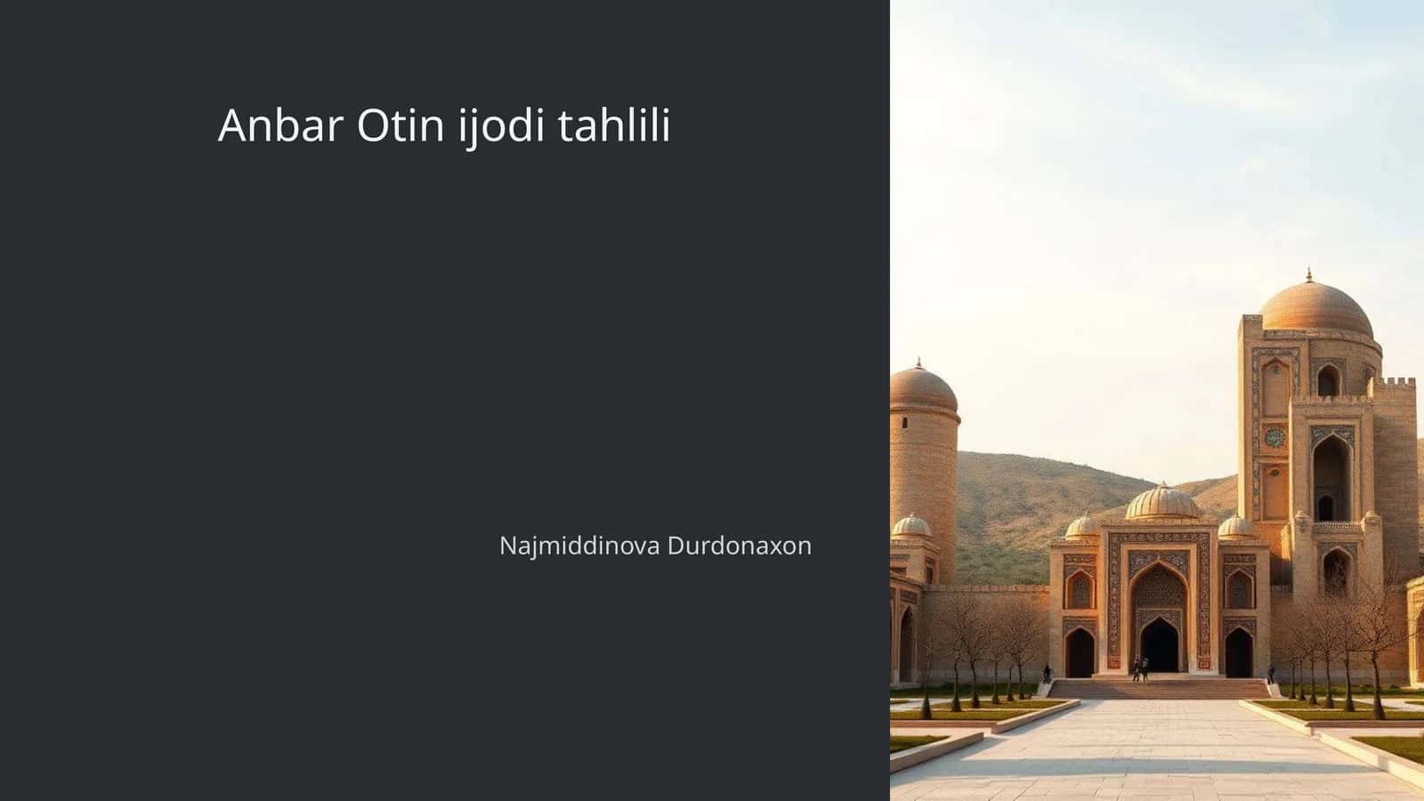Anbar Otin ijodi tahlili 1