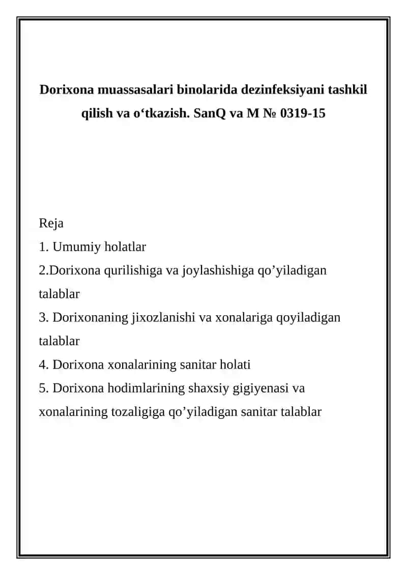 Dezinfeksiya tashkili 1