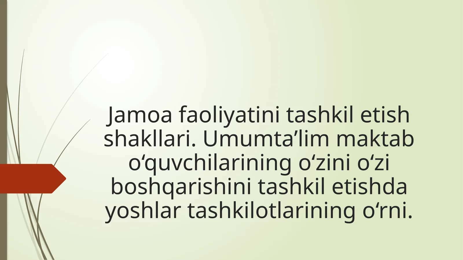 Jamoafaoliyatini tashkilotishning pedagogikasi 1