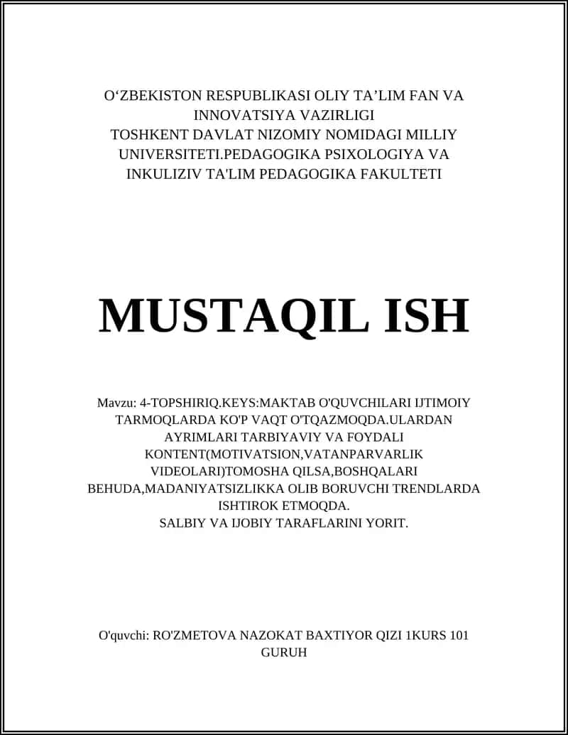 Maktab O'quvchilari Ijtimoiy Tarmoqlarda Ko'p Vaqt O'tkazmoqda 1