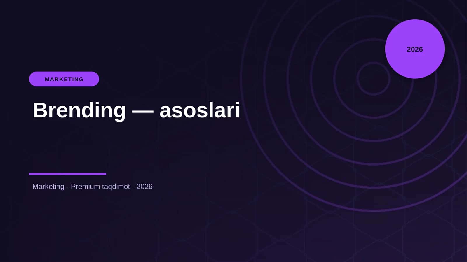 Brending — asoslari 1