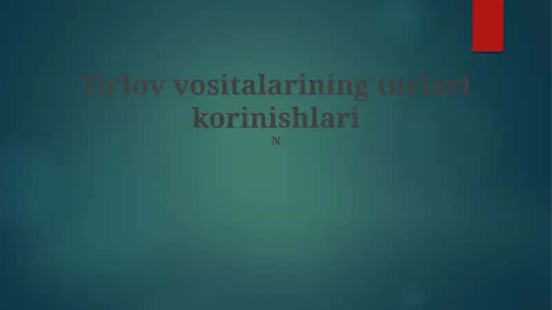 Onlayn To'lov Tizimlari 1