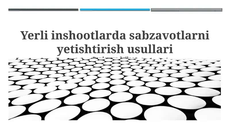Issiqxona sabzavotchiligi 1
