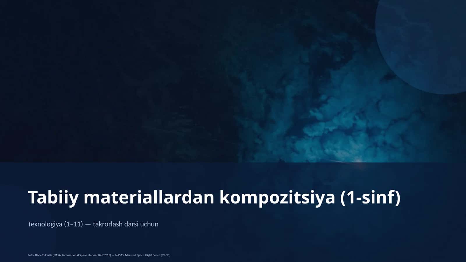 Tabiiy materiallardan kompozitsiya (1-sinf) 1