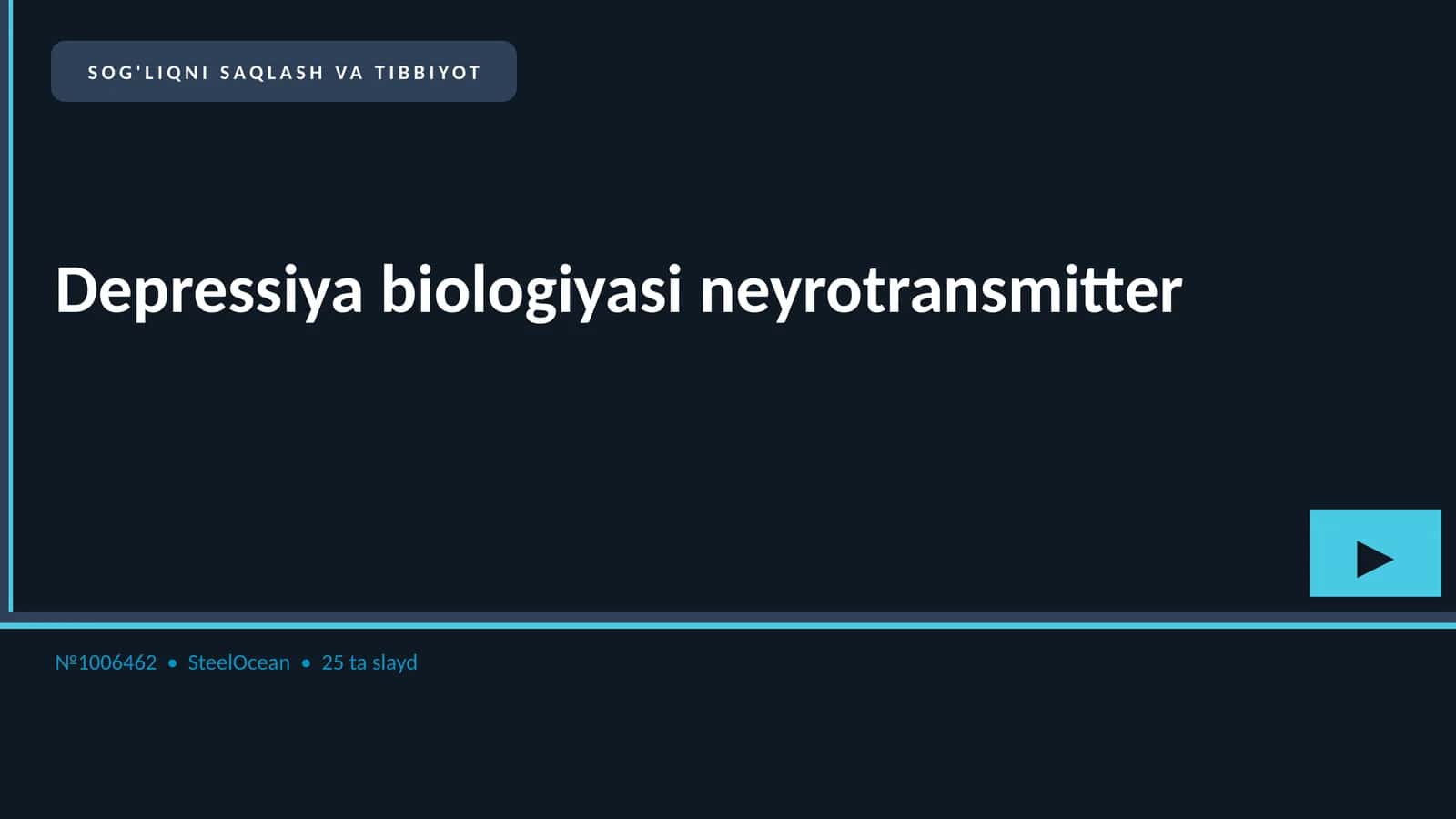 Depressiya biologiyasi neyrotransmitter 1
