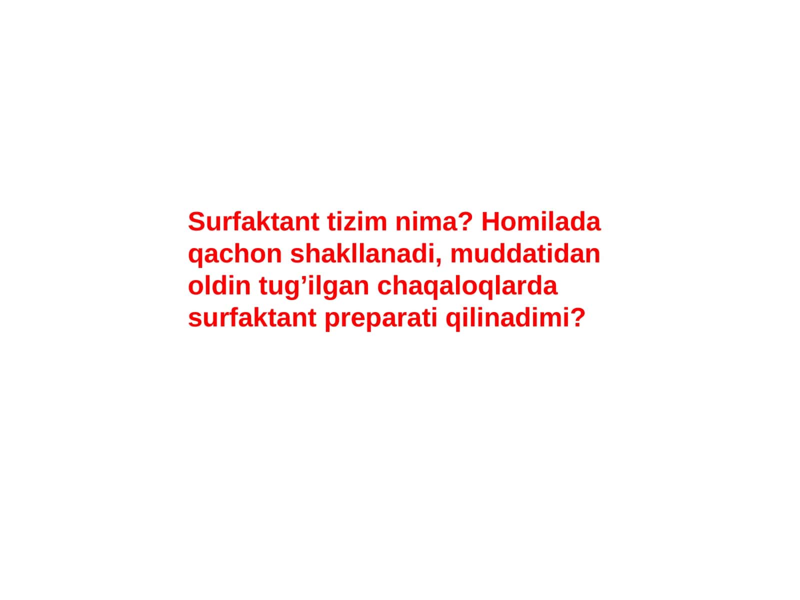 Surfaktant tizim 1