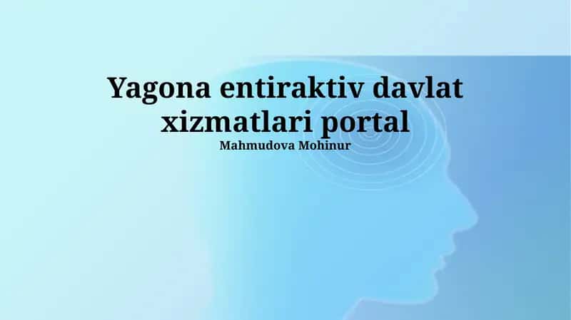 Yagona Interaktiv Davlat Xizmatlari Portalidan Foydalanish Bo'yicha Qo'llanma 1