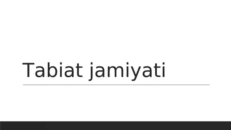 Tabiatjamiyati 1