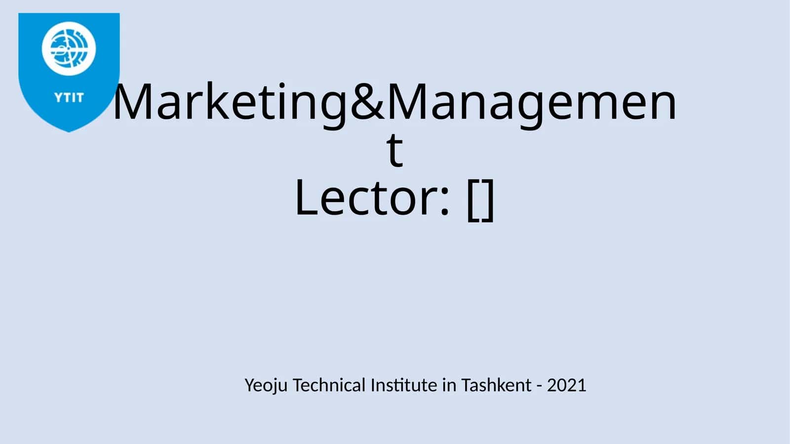 Marketing tizimida tovar siyosati 1