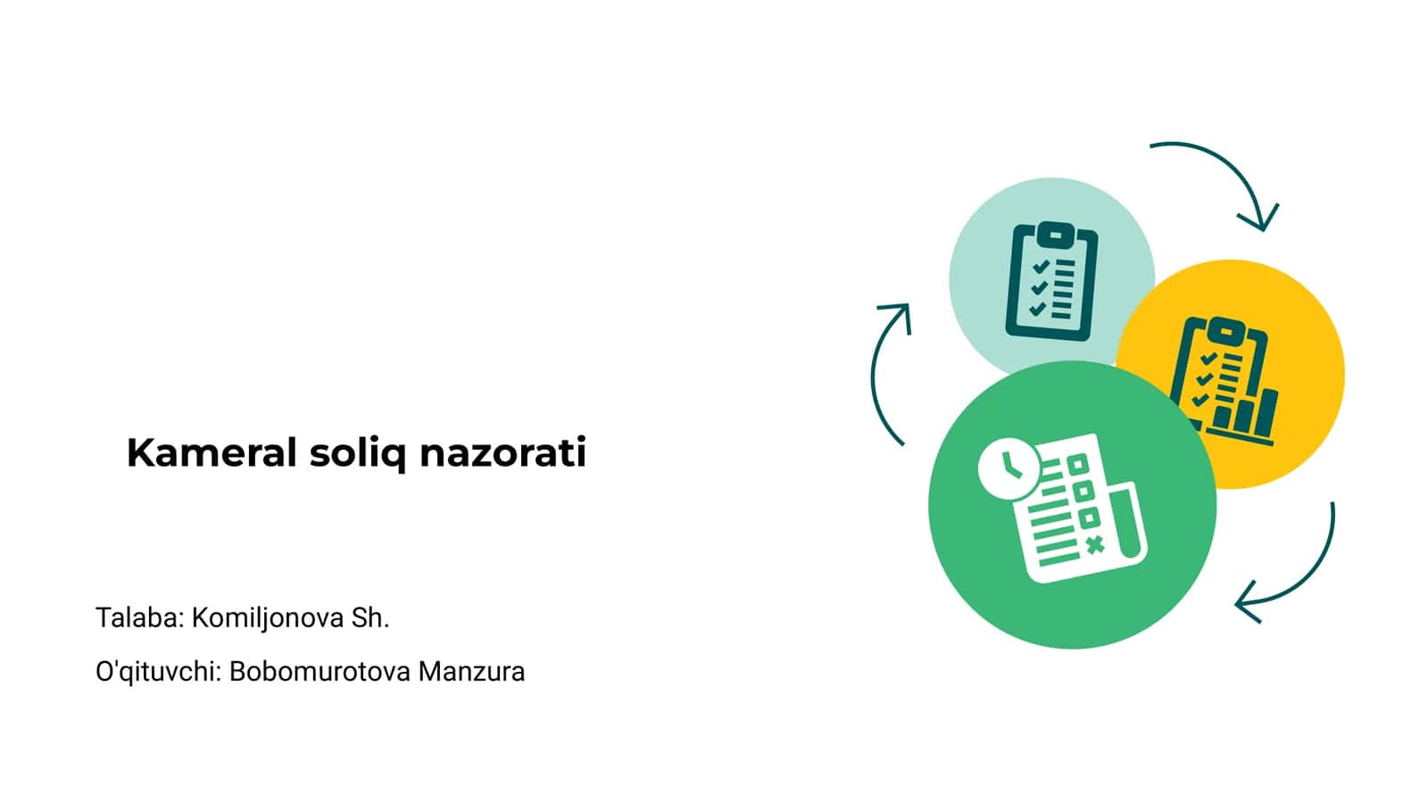 Kameral soliq nazorati 1