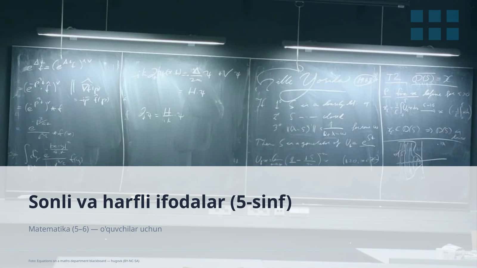 Sonli va harfli ifodalar (5-sinf) 1