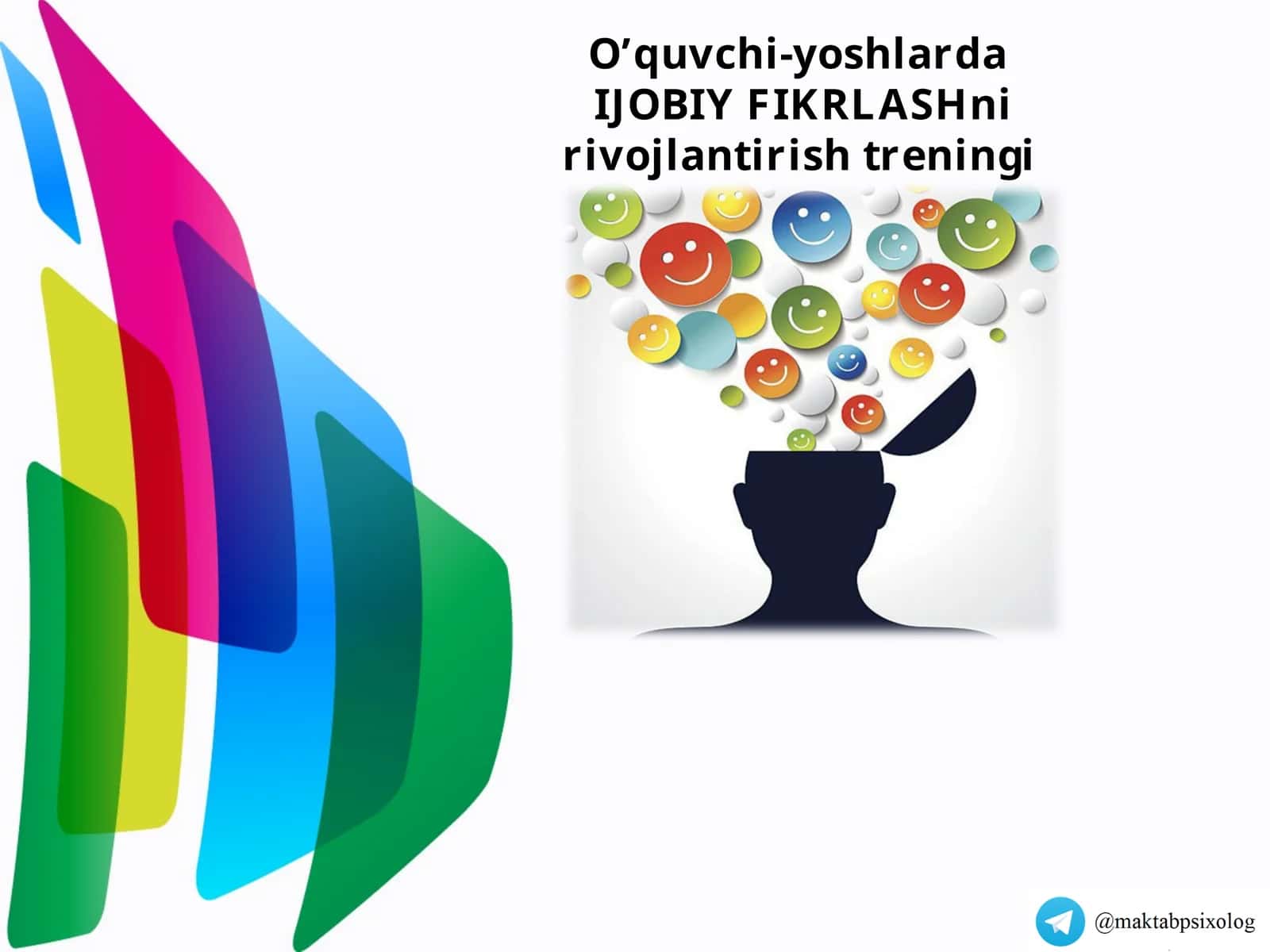 Ijobiy Fikrlashni rivojlantirish treningi 1