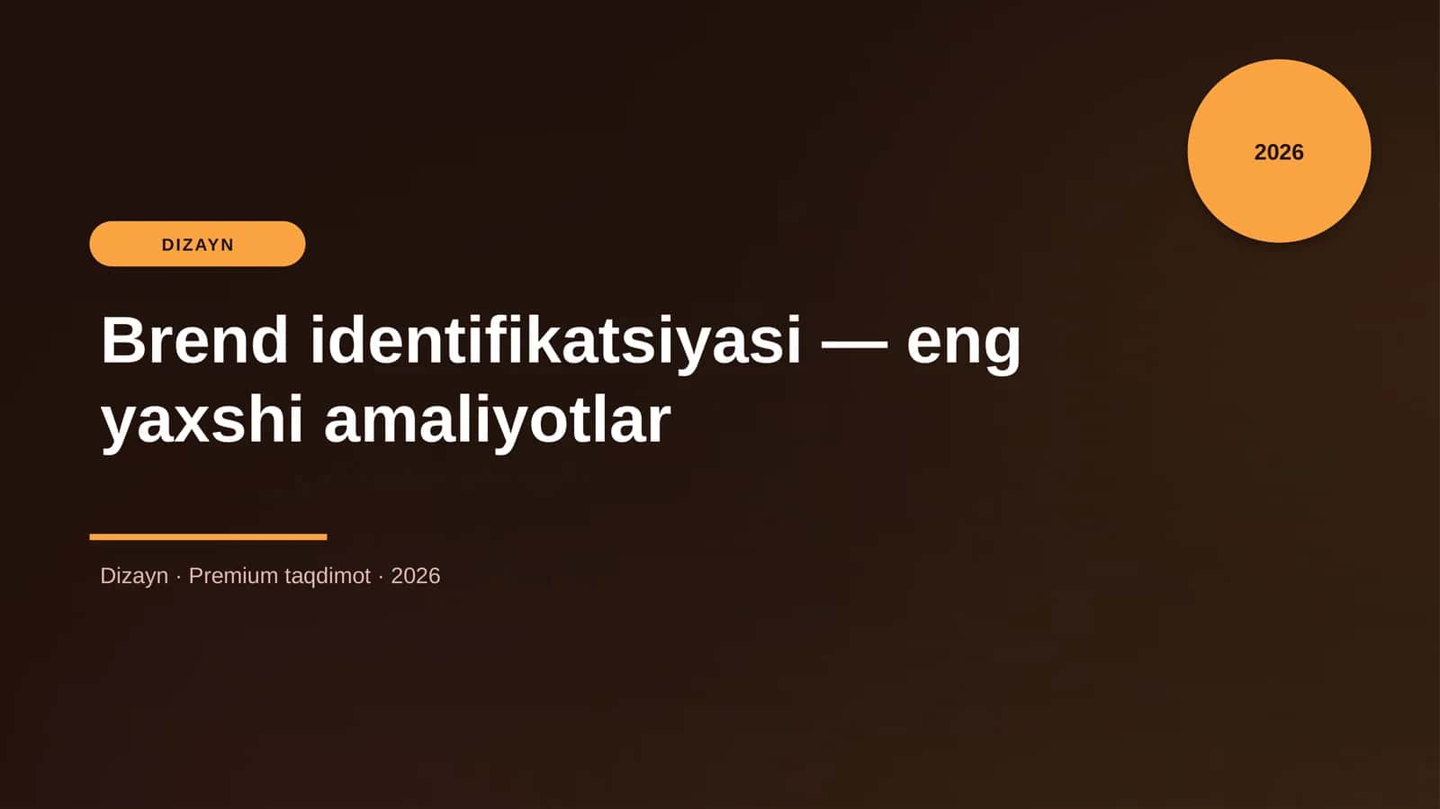 Brend identifikatsiyasi — eng yaxshi amaliyotlar 1