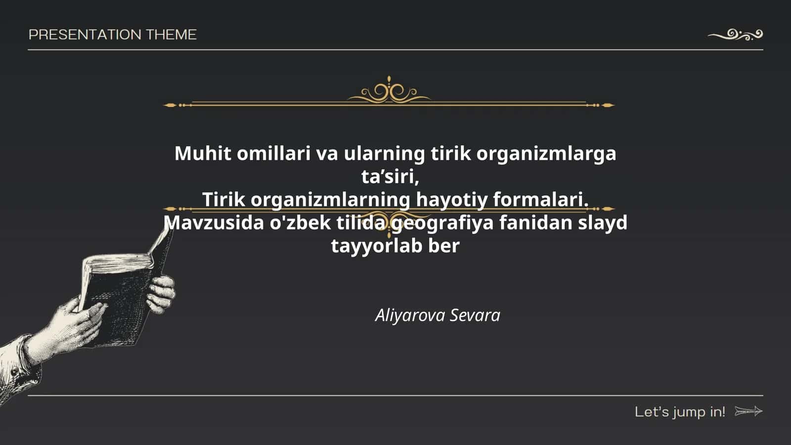 Muhit omillari va ularning tirik organizmlarga ta’siri 1