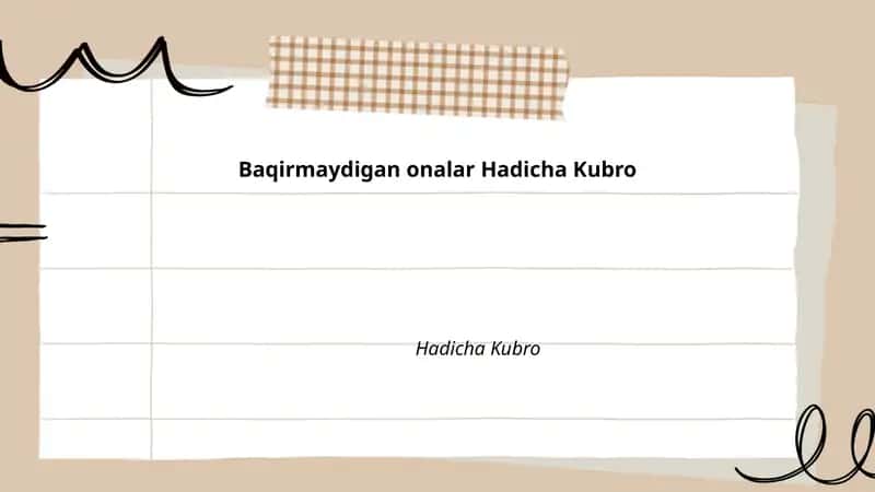 Hadicha Kubro 1