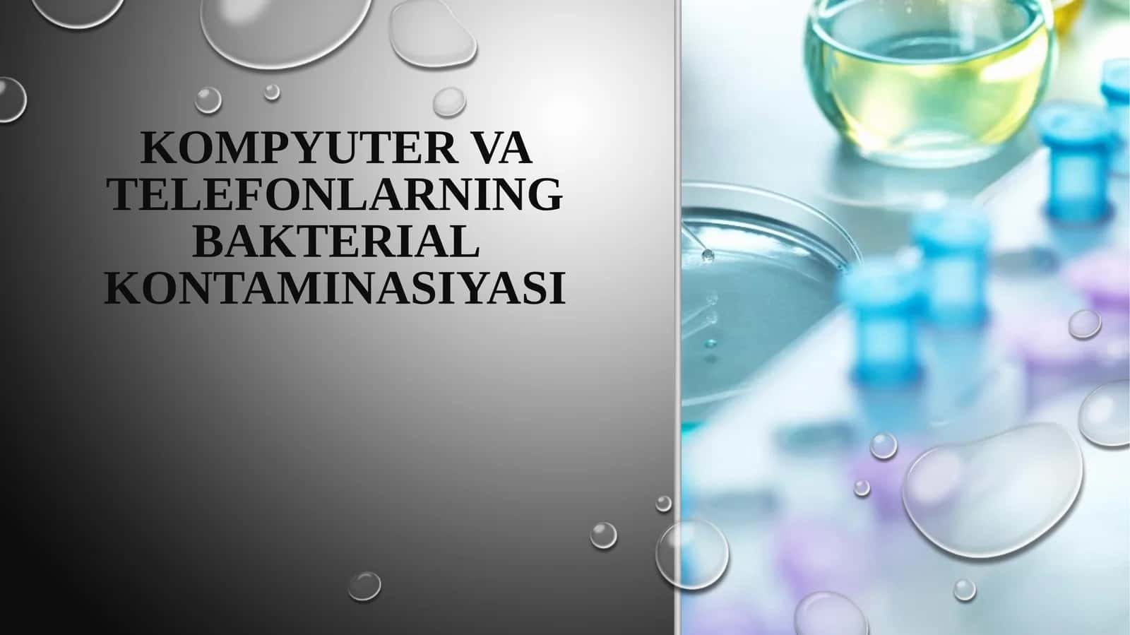 Kompyuter va telefonlarning bakterial kontaminasiyasi 1