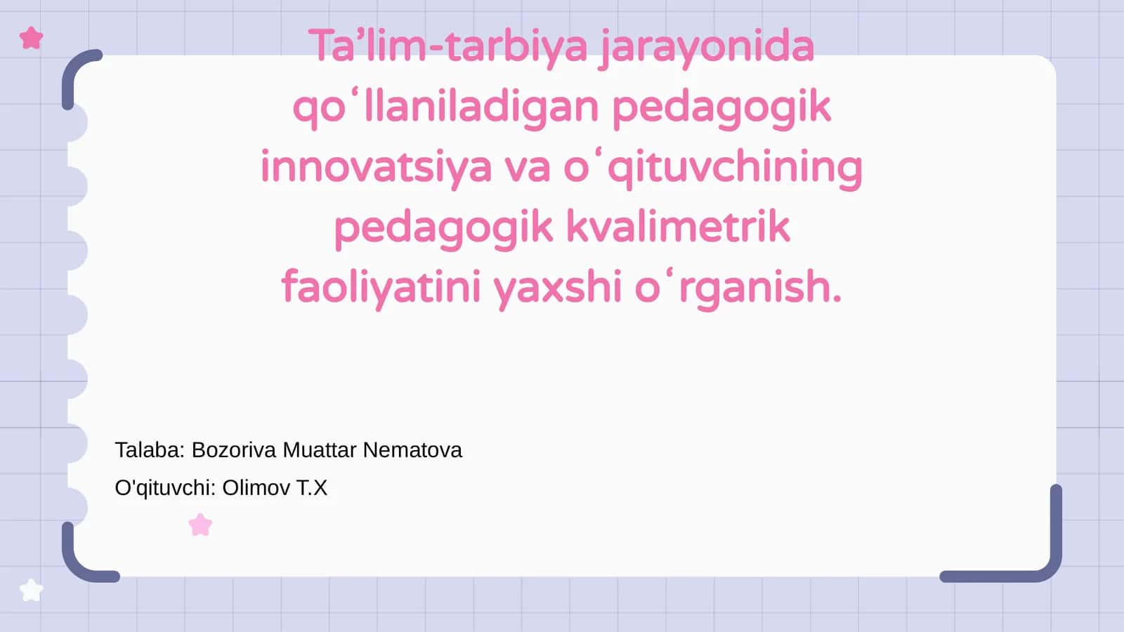 Ta’lim-tarbiya innovatsiyalari 1