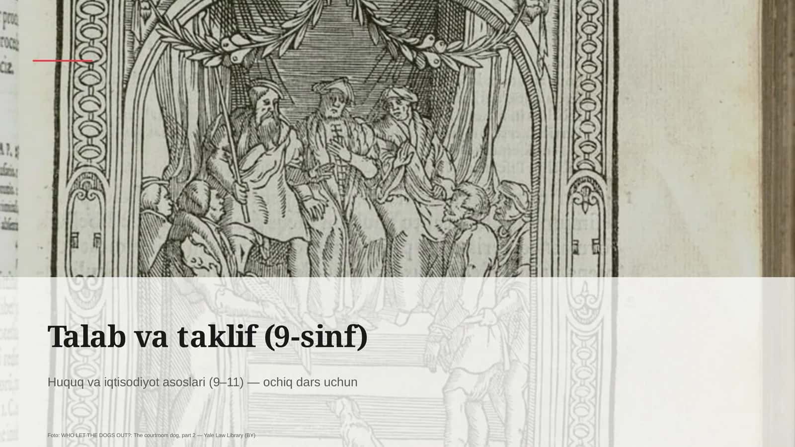 Talab va taklif (9-sinf) 1