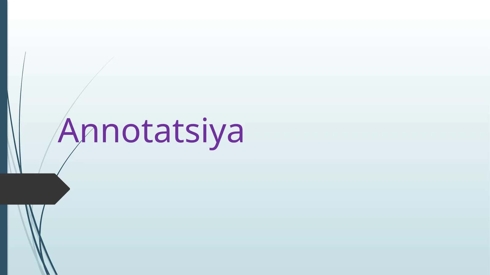 Annotatsiya 1