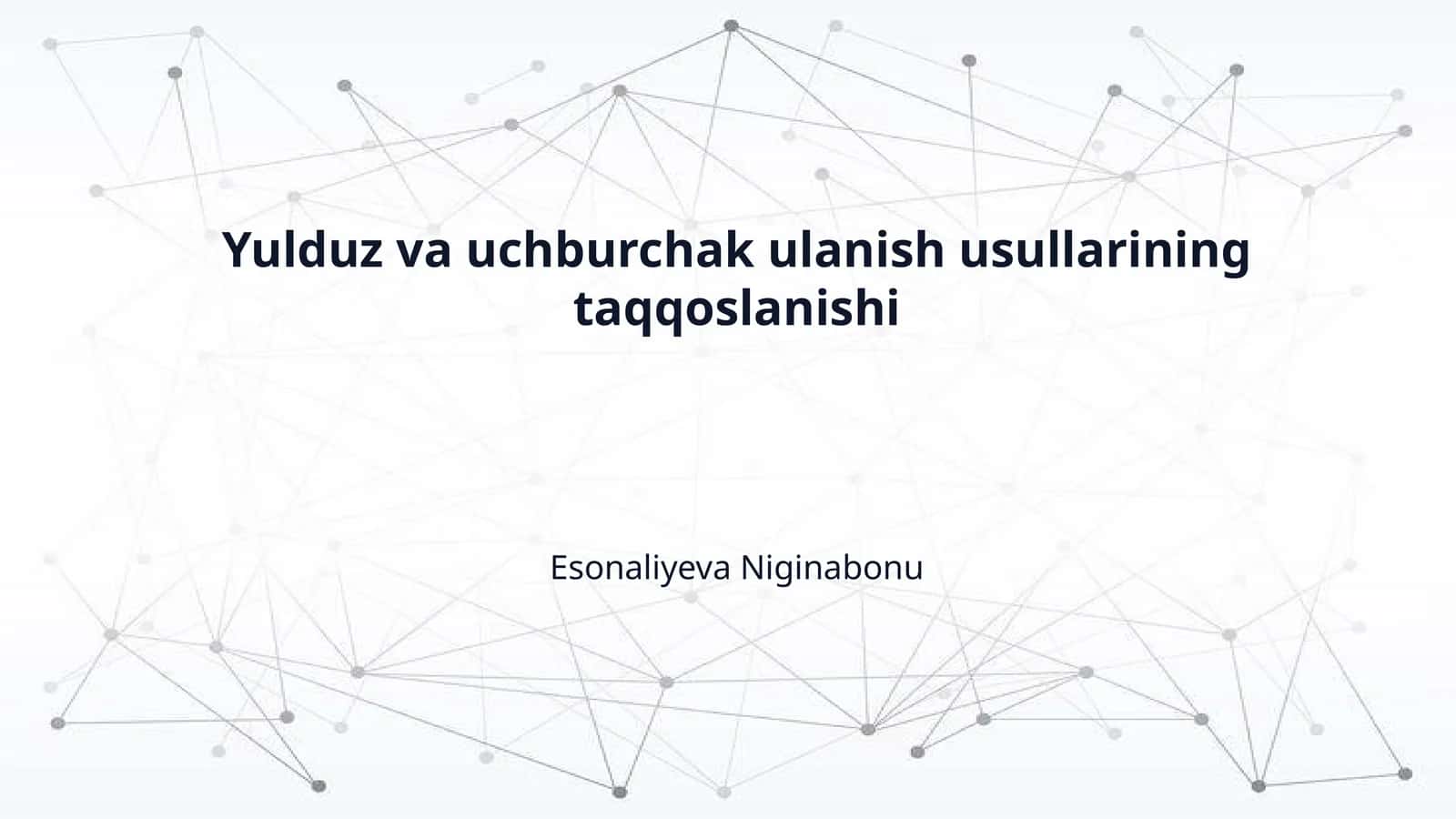 Yulduz va uchburchak ulanish usullarining taqqoslanishi 1