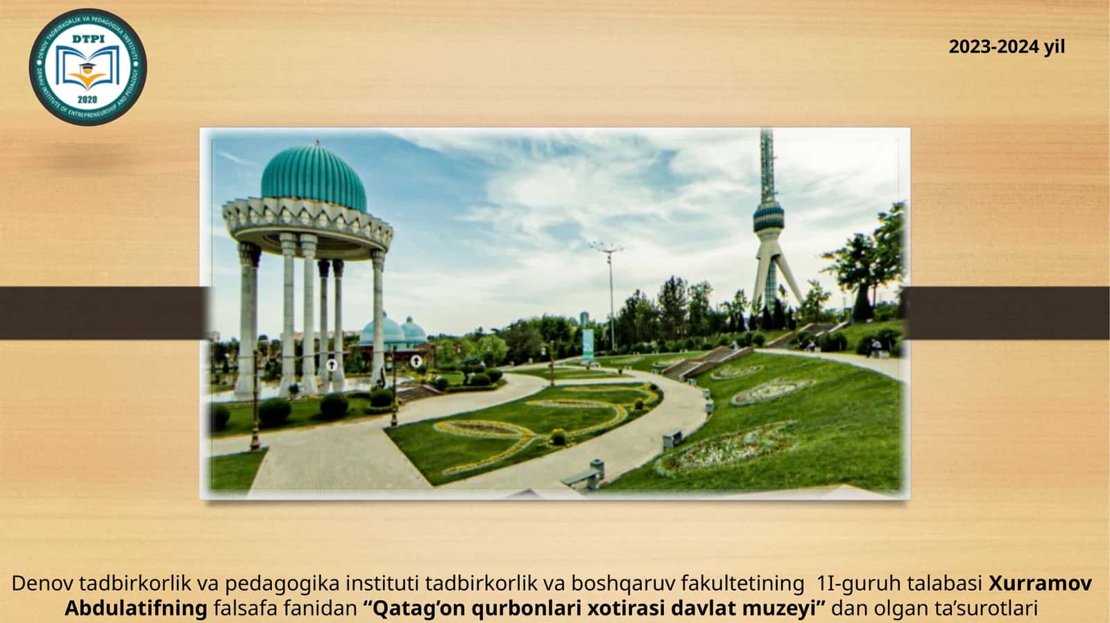 “Qatag’on qurbonlari xotirasi davlat muzeyi”dan olgan ta’surotlari 1